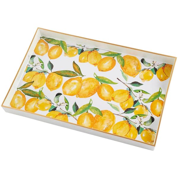 Jay Import Large Lemon Branches Rectangular Tray Boscov's