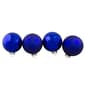 Northlight 4ct. Royal Blue Glass Christmas Ball Ornaments - image 1