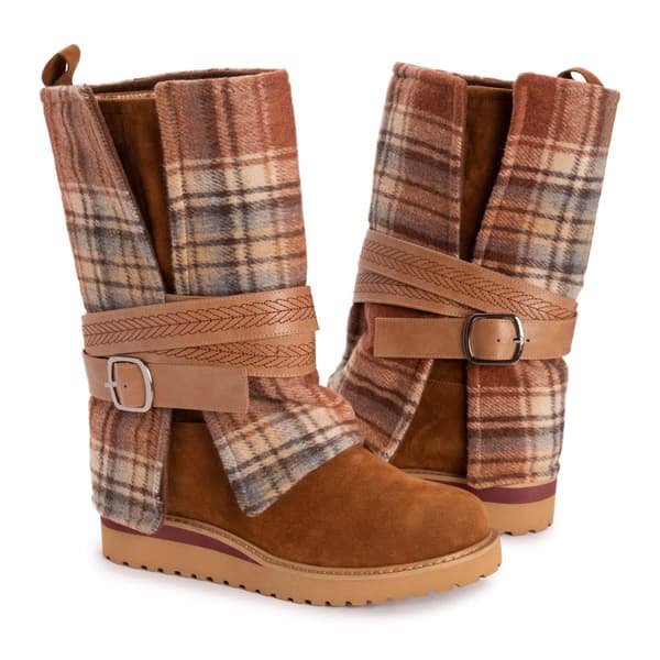 Womens MUK LUKS® Slope Nikki Plaid Boots