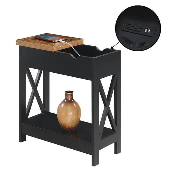 Convenience Concepts Oxford Flip Top End Table