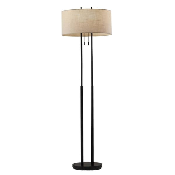Adesso Duet Bronze Floor Lamp