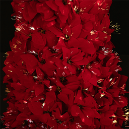 Northlight 6ft. Pre-Lit Color Changing Poinsettia Christmas Tree