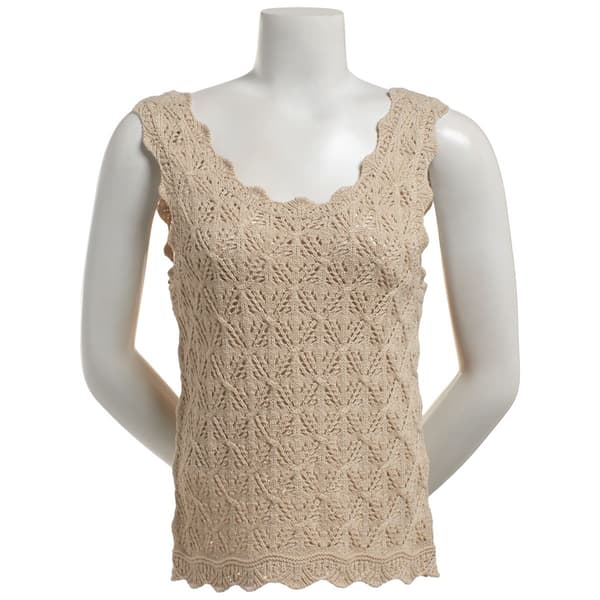 Juniors A. Byer Crochet Scalloped Sweater Tank Top