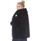 Plus Size White Mark Plush Hooded Cardigan With Pockets - image 3
