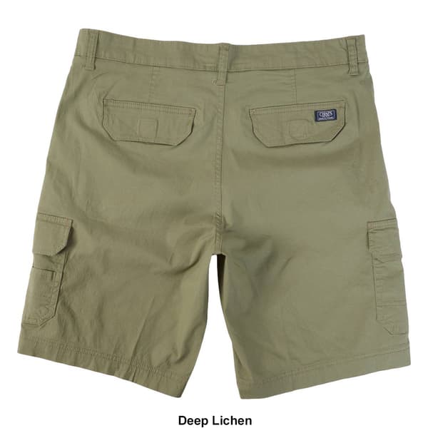 Mens Chaps Poplin Stretch Cargo Shorts