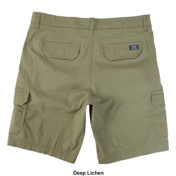 Mens Chaps Poplin Stretch Cargo Shorts