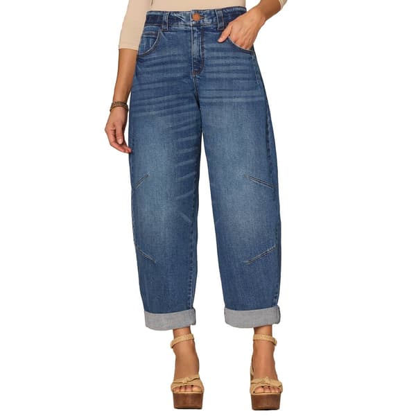 Womens Democracy Ab Solution Skyrise Barrel Leg Jeans