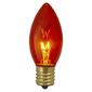 Northlight Seasonal 4pk. C9 Orange Transparent Replacement Bulbs - image 1