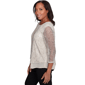 Petite Alfred Dunner Natural Instinct Popcorn Mesh Blouse - image 4