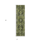 HomeRoots Green Oriental Non-Skid Indoor/Outdoor Runner Rug - image 3