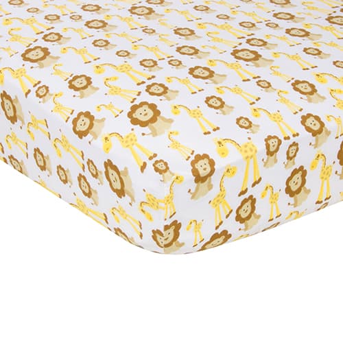 MiracleWare® Crib Sheet - Giraffes & Lions