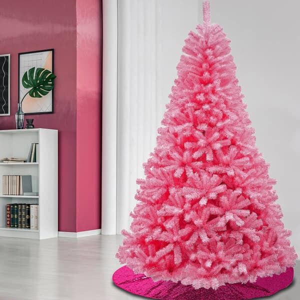 National Tree 7.5ft Color Pop Pink Pine Christmas Tree