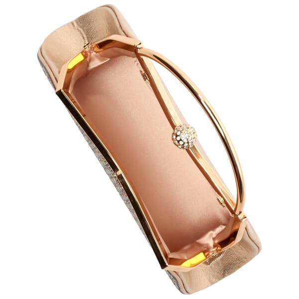 D''Margeaux Stone Top Handle Clutch With Chain