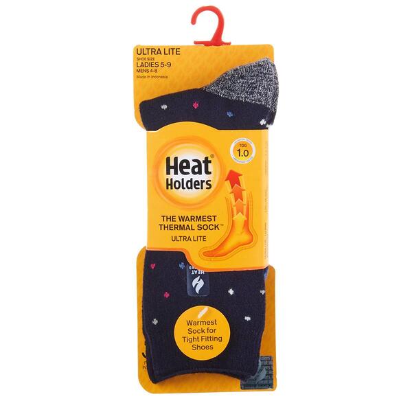 Womens Heat Holders&#40;R&#41; ULTRA LITE&#40;tm&#41; Spot Crew Socks - image 