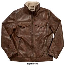 Mens Levi's® Sherpa Lined Hooded Trucker Coat