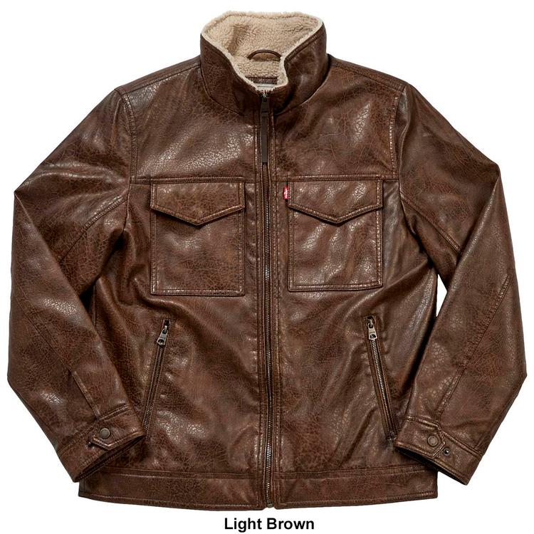 Mens Levi's® Sherpa Lined Hooded Trucker Coat