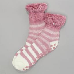 Womens Heat Holders Striped Crew Socks
