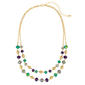 Ashley Cooper(tm) Short 2-Row Layered Linked Multi-Bead Necklace - image 1