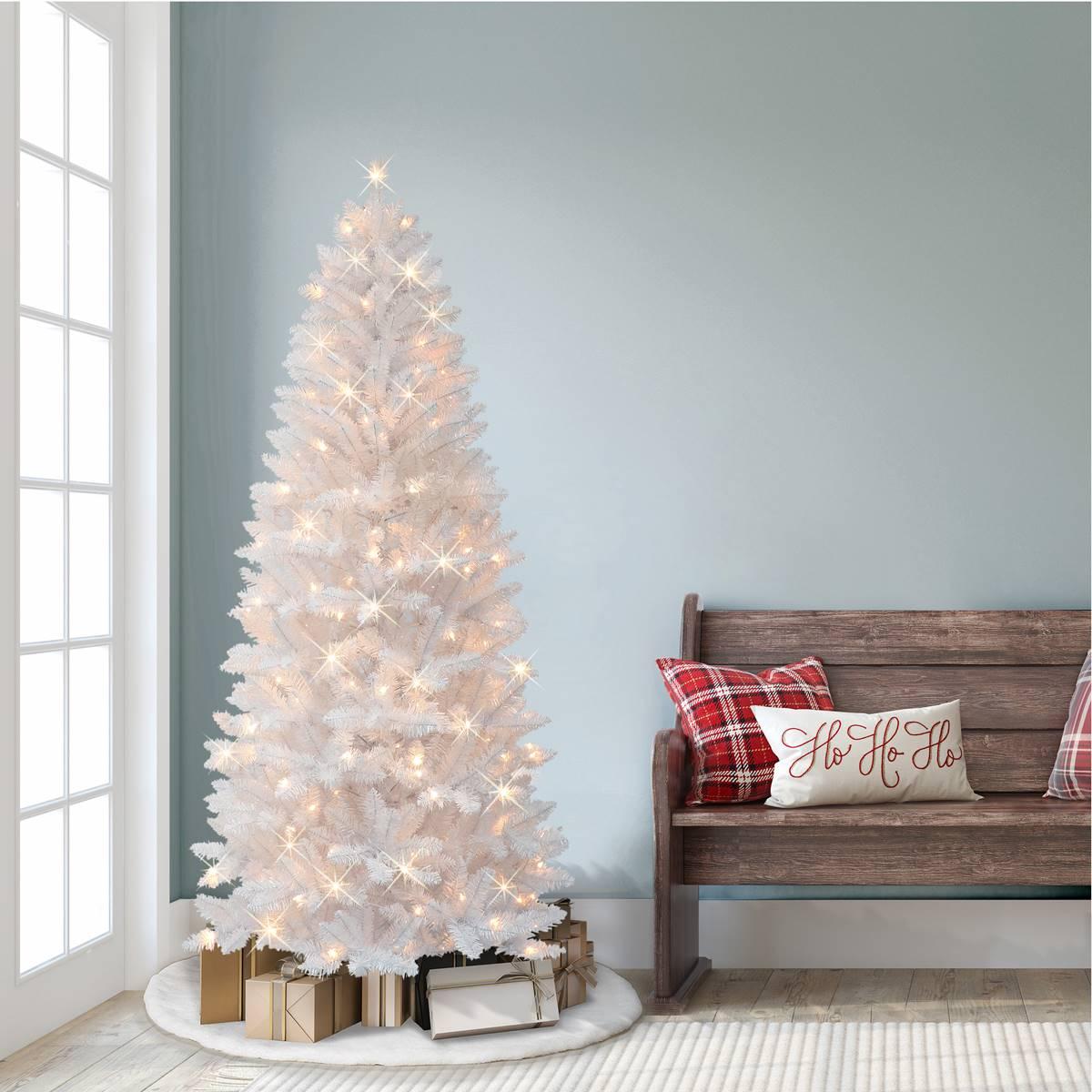 Puleo International 6ft. Pre-Lit Artificial Pine Christmas Tree