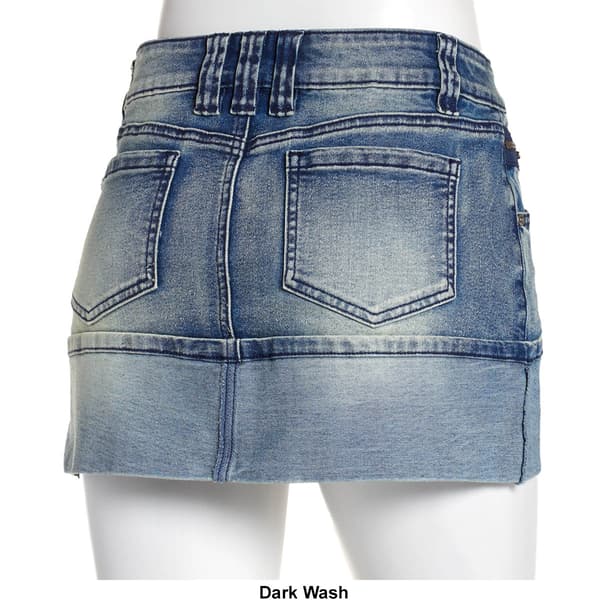 Juniors Madden Girl Cuffed Denim Skirt
