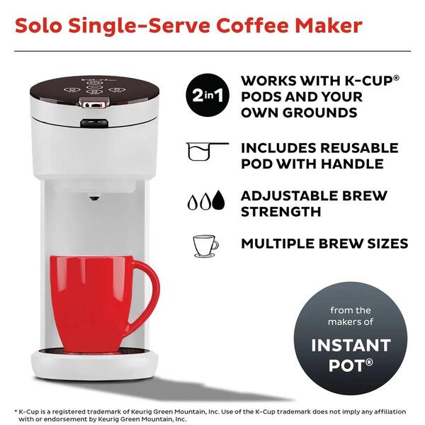 Instant&#8482; Solo Single Serve Coffee Coffee Maker
