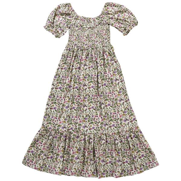 Girls &#40;7-16&#41; Jessica Simpson Puff Sleeve Floral Maxi Dress - image 