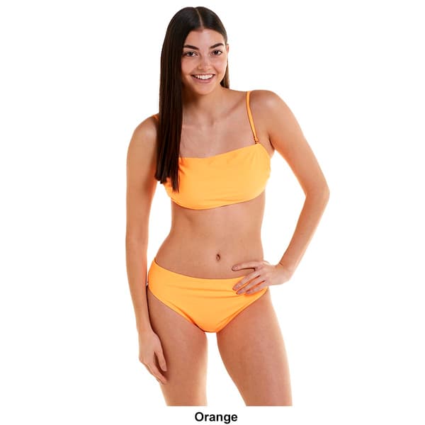 Juniors YMI® Solid 2pc. Bandeau Bikini Swim Set
