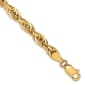 Mens Gold Classics&#40;tm&#41; 4.75mm. 14kt. Semi Solid Rope Chain Bracelet - image 1