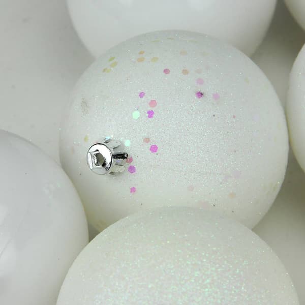 Northlight Seasonal 60ct Winter White Shatterproof Ornaments