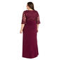 Plus Size R&M Richards 3/4 Embroidered Sleeve Drape Gown - image 2