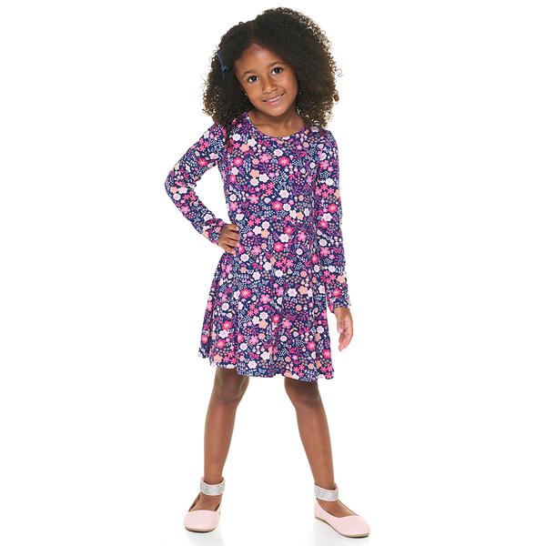 Girls (4-6x) BTween® 2pk. Long Sleeve Floral Bow Back Dresses