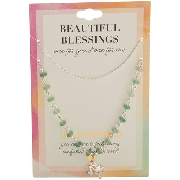 Beautiful Blessings Silver-Tone Tree of Life Duo Pendant - image 
