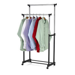 Home Basics Double Garment Rack