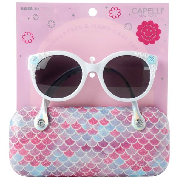 Girls Capelli(R) New York Sunglasses & Mermaid Scale Hard Case - image 