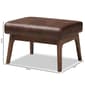 Baxton Studio Bianca Faux Leather Ottoman - image 5