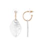 Bella Uno Two-Tone Hoop and Dangle Earrings - image 1