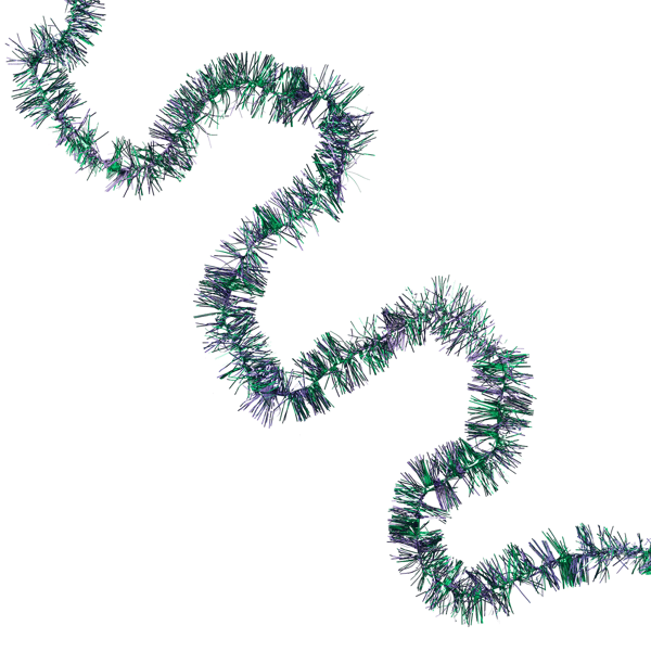Northlight 12ft. Blue & Green Shiny Tinsel Christmas Garland