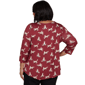 Plus Size Emaline Key Items 3/4 Sleeve All Over Fox Tee - image 2