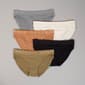 Womens Danskin 5pk. Rib Bikini w/Elastic Band Panties DS3079-5PKS - image 1