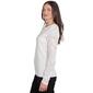 Petite Emaline Sunset Key Floral Pointelle Long Sleeve Sweater - image 3