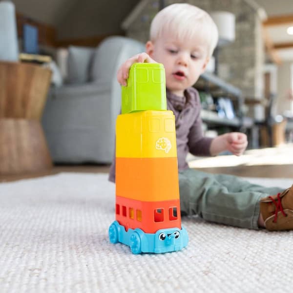 Fat Brain Toys Egg Stacker Bus - image 