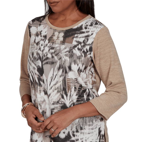 Womens Alfred Dunner Regent Street Abstract Floral Blouse