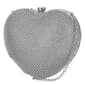 Jessica McClintock Gail Heart Clutch Evening Bag - image 1