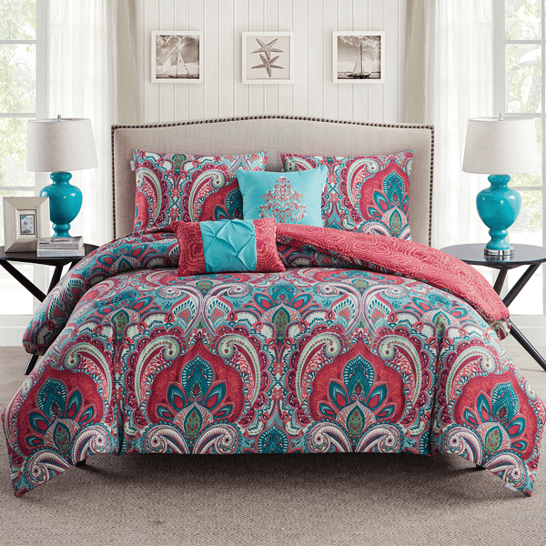 VCNY Home Casa Real Damask Reversible Comforter Set - image 