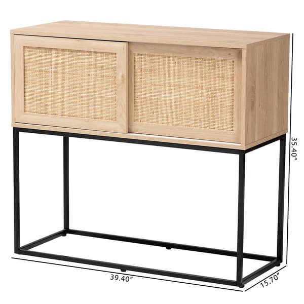 Baxton Studio Amelia Natural Brown Wood Sideboard Buffet