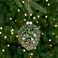 Northlight Pine Cone with Glitter Glass Christmas Ornament - image 1