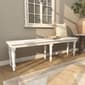 9th & Pike® Farmhouse White Wood Entryway Bench - image 6
