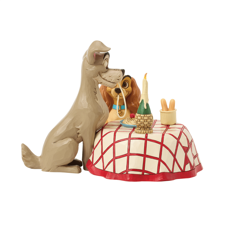 Jim Shore Disney Traditions Lady & Tramp Spaghetti Scene Figurine