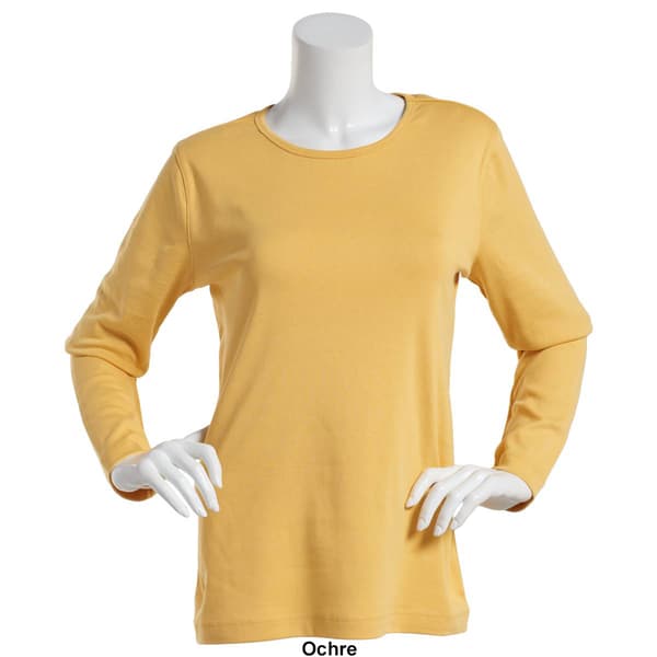 Plus Size Preswick & Moore Long Sleeve Crew Neck Tee
