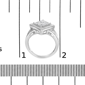 Haus of Brilliance 1/3ctw Invisible Set Diamond Beaded Halo Ring - image 7